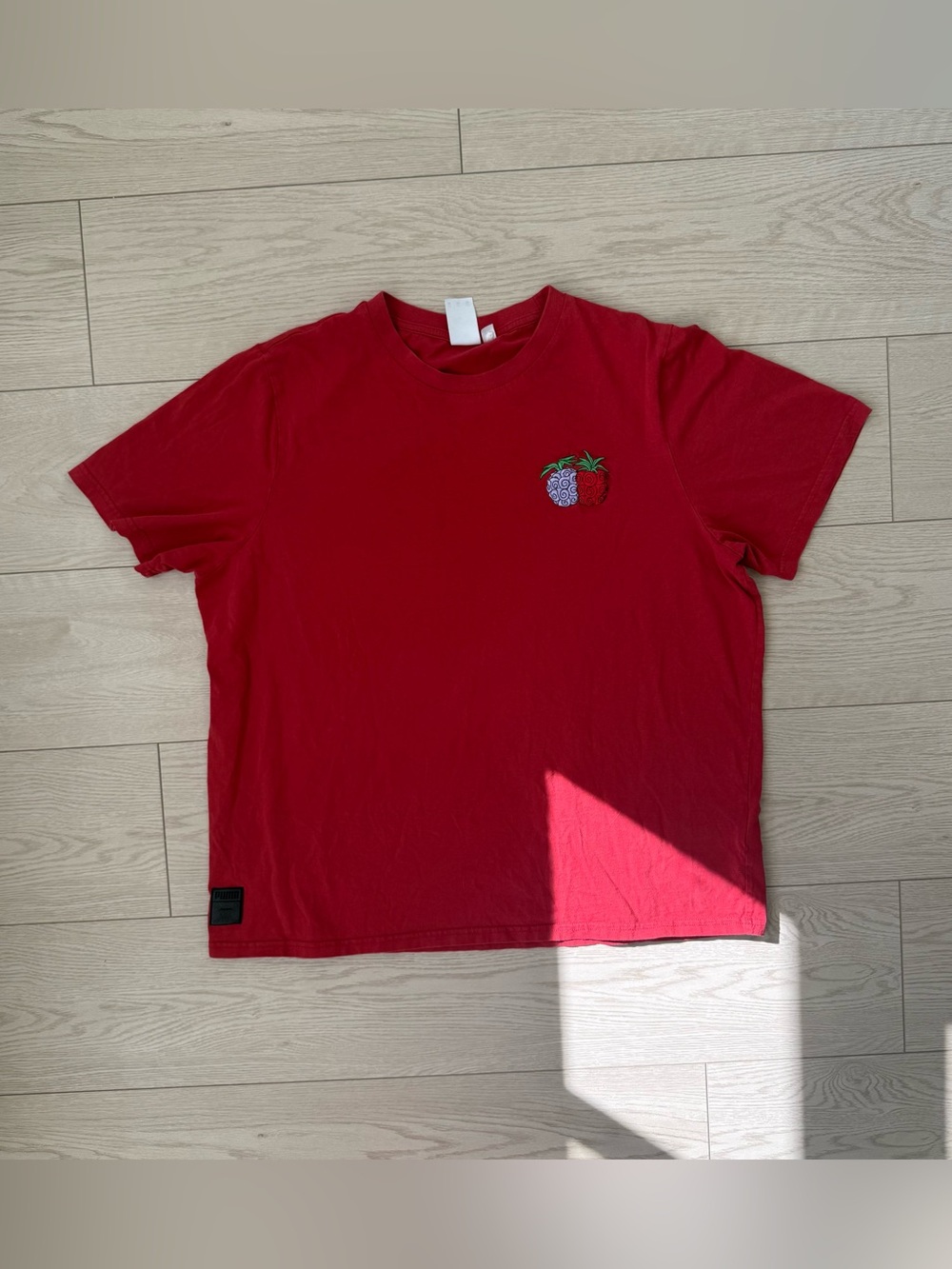 PUMA x One Piece Teach Blackbeard & Buggy Red Graphic T-Shirt Men's XXL